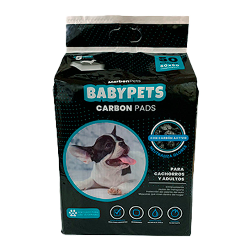 Babypets - Carbon Pads 60x60cm 50un